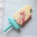 Coconut Strawberry {Lava Flow} Ice Cream Pops