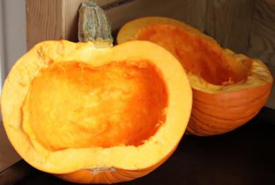 Making Pumpkin Purée