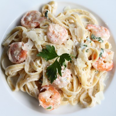 Shrimp Fettuccine Alfredo