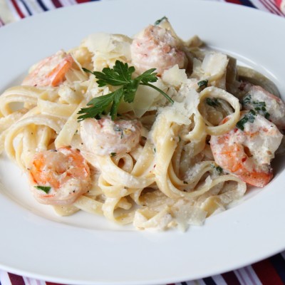 Shrimp Fettuccine Alfredo