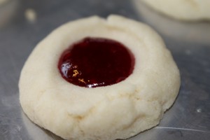 Raspberry Thumbprint Cookie