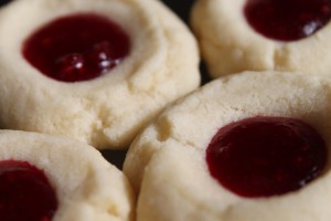 Raspberry Thumbprint Cookies