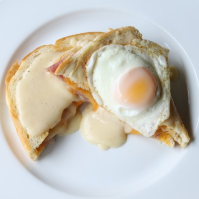 Crôque-Madame (Deluxe Grilled Ham, Egg & Cheese Sandwich)