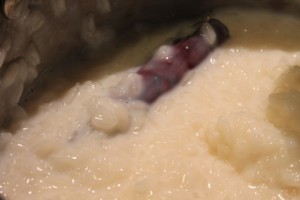 Arroz con Leche with Cinnamon Stick