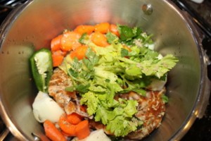 Chicken and Veggies for Stock