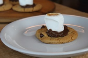 Open-Faced S'mores Cookies