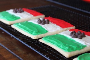 Mexican Flag Sugar Cookies