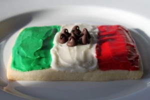 Mexican Flag Sugar Cookie