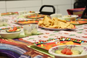 Tables Set With Individual Guacamole Stations