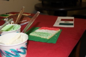 Mexican Flag Sugar Cookie Decorating Station