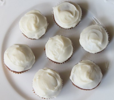 Gingerbread Cupcakes with Cream Cheese Frosting