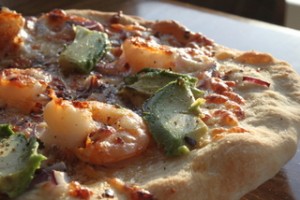 Shrimp & Avocado Pizza