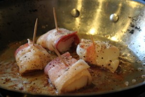 Cooking Bacon-Wrapped Scallops