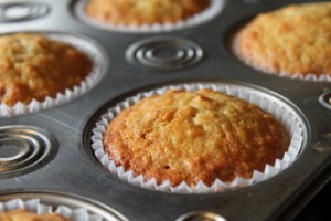 Coconut-Banana Macadamia Nut Muffins