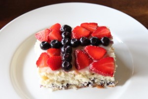 Norwegian Flag Cake