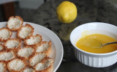 Lemon Coconut Macaroon Tartlets