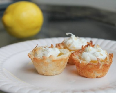 Lemon Coconut Macaroon Tartlets