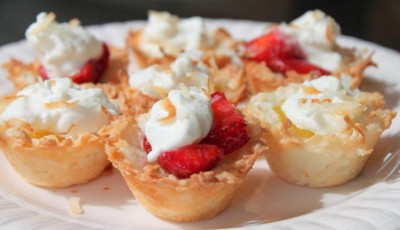 Coconut Macaroon Tart Shells 