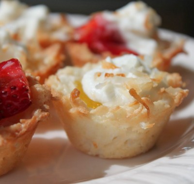 Lemon Coconut Macaroon Tartlets