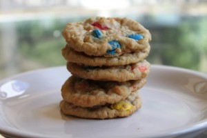 Oatmeal M&M Cookies 