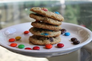 Oatmeal M&M Cookies 