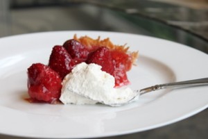 French Strawberry Glace Pie