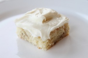 Banana Bar with Cream Cheese Frosting