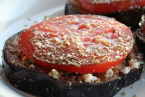 Eggplant Tomato Stacks