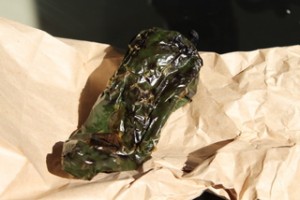 Roasting Poblano Peppers