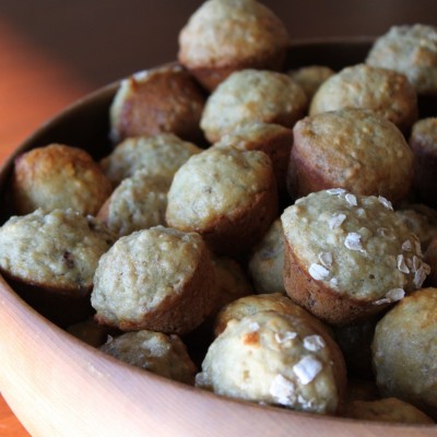 Mini Banana Nut Oatmeal Muffins