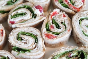 Assortment of Turkey Pinwheel Wraps