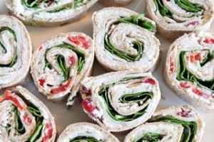 Assortment of Turkey Pinwheel Wraps