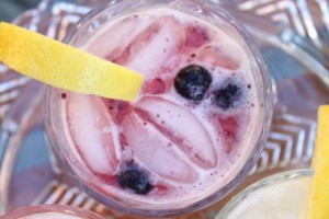 Homemade Blueberry Lemonade