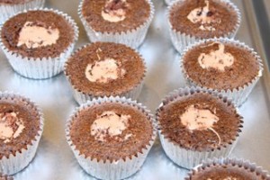 Chocolate Marshmallow Cream-Filled Cupcakes