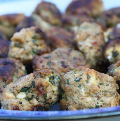 Spinach & Feta Chicken Meatballs