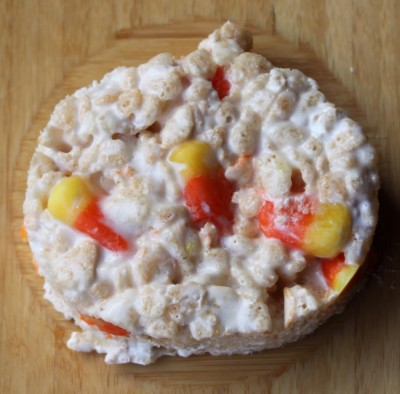 Candy Corn Rice Krispie Treats