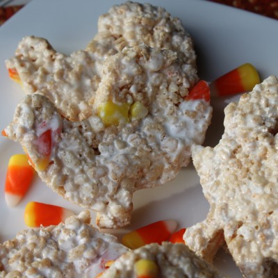 Candy Corn Rice Krispie Treats