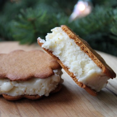 Eggnog Ice Cream Sandwiches