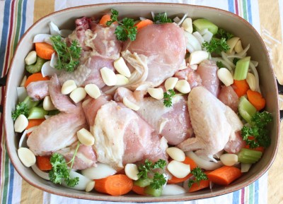 Chicken with Forty Cloves of Garlic - Method