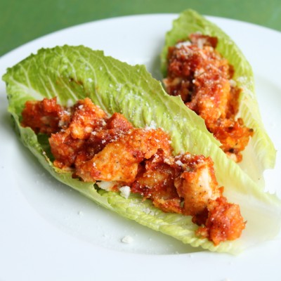 Chicken Parmigiana Lettuce Wraps