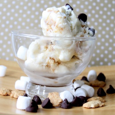 S'mores Ice Cream - Teddy Graham Variation
