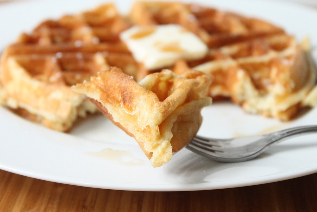 Authentic Belgian Brussels Waffles Recipe - In the Kitchen with